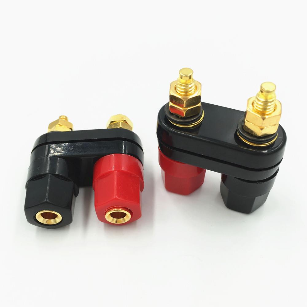 10Pcs Speaker Banana Plug Binding Post Terminal Connector Banana Socket Dual Female for Speaker Amplifier