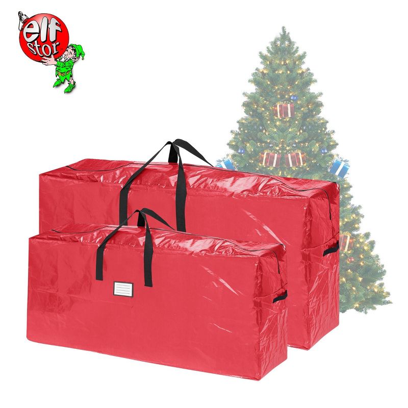 Elf Stor 2pk Christmas Tree Bags Red