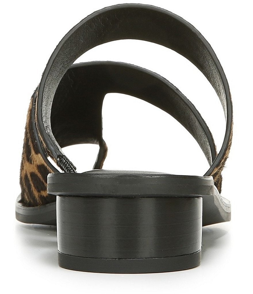Sarto by Franco Sarto Trixie Leopard Print Calf Hair Toe Ring Dress Sandals