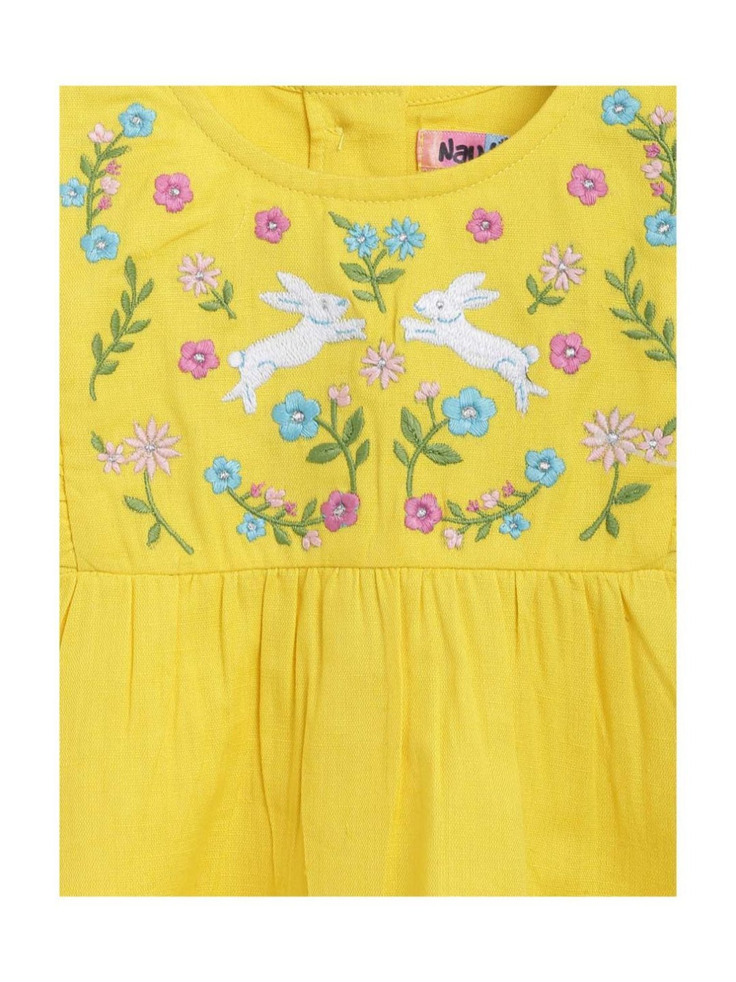 VASTRAMAY Girls Green Printed Clothing Sets