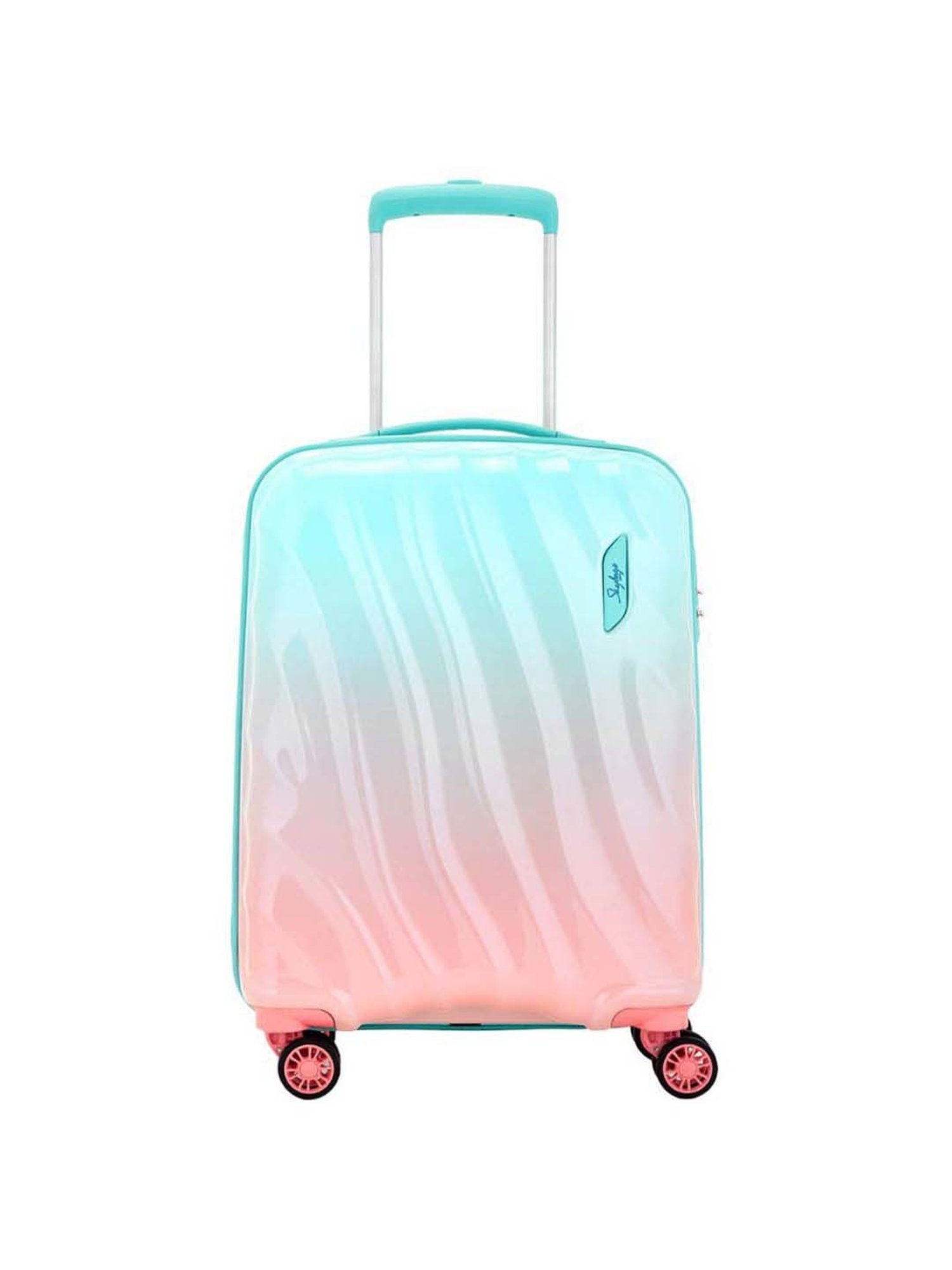 Skybags Openskies Pink Textured Hard Cabin Trolley Bag - 39 cm