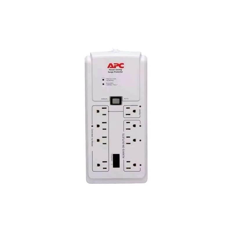 P8GT 8 Outlets 120V Power-Saving Home/Office SurgeArrest with Phone Protection White
