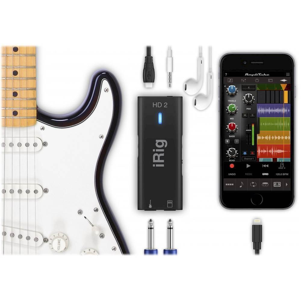 IK Multimedia - iRig HD 2 Digital Guitar Interface - Black