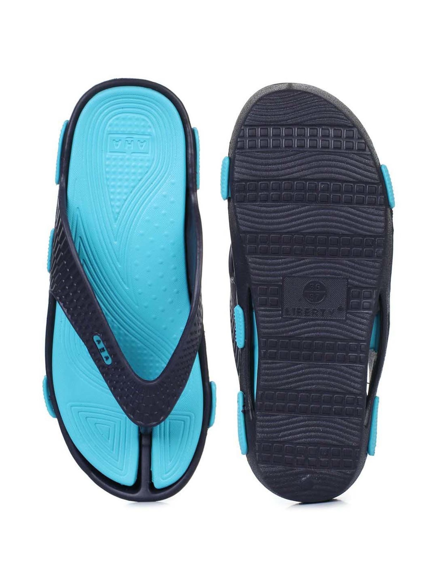 A-HA by Liberty Women's Navy Blue Flip Flops