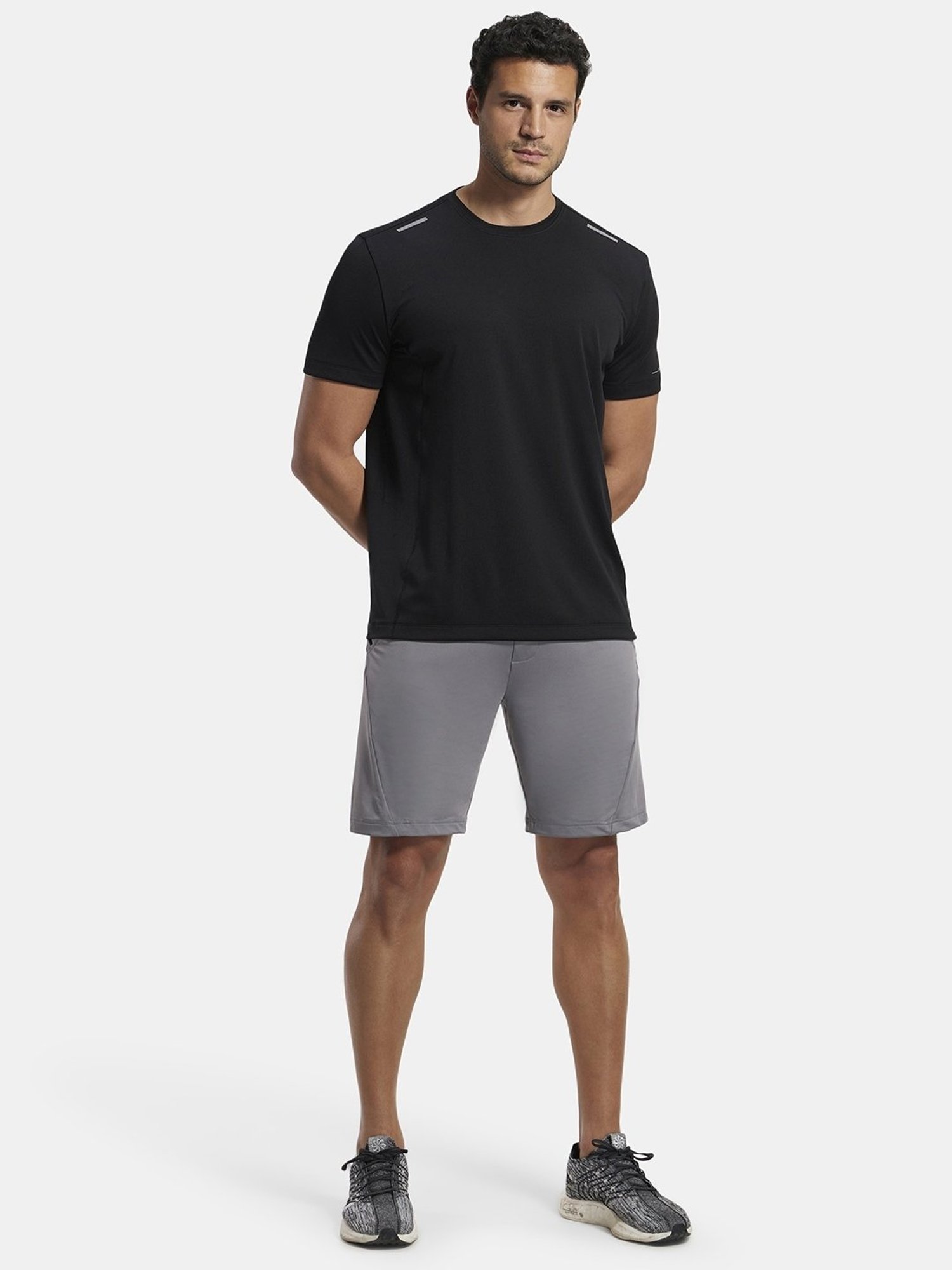 Jockey Grey Straight Fit Shorts