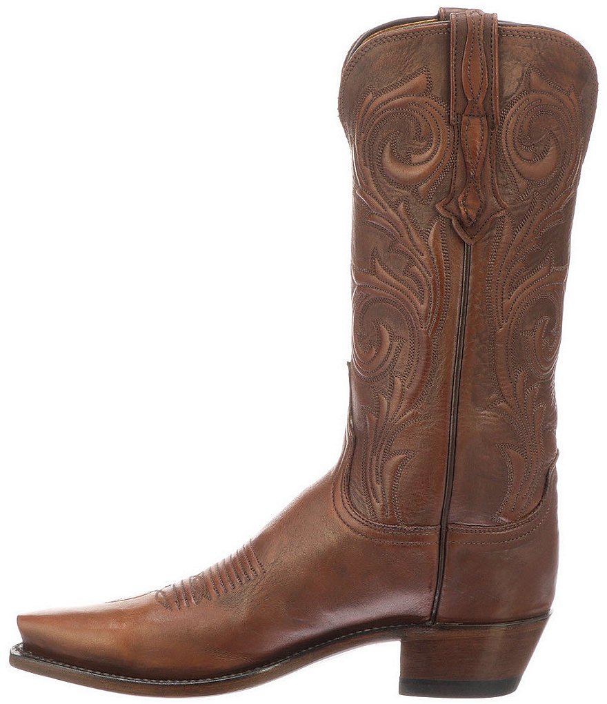 Lucchese Nicole Leather Embossed Western Boots