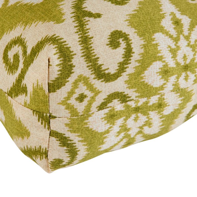 Set of 2 Shoreham Ikat Outdoor High Back Chair Cushions - Kensington Garden