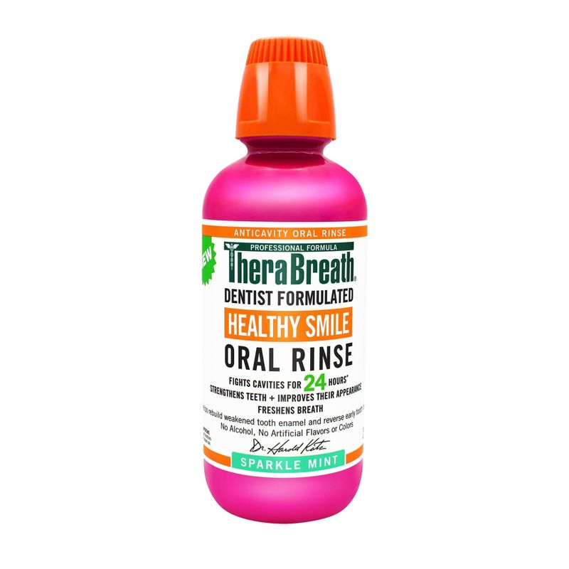 TheraBreath Healthy Smile Oral Rinse Mint - 16 fl oz