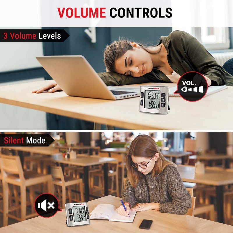 ThermoPro TM02 Dual Digital Kitchen Timer