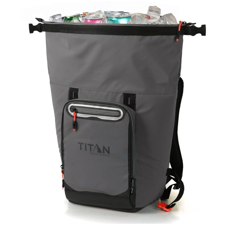 California Innovations Titan Deep Freeze 13qt Rolltop Backpack Cooler - Gray