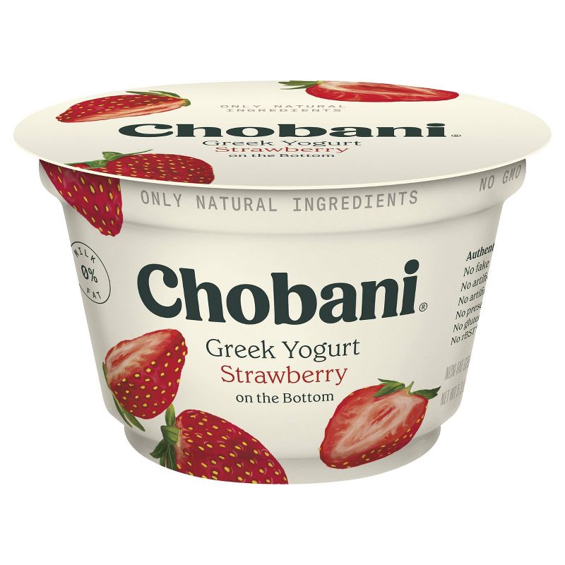 Chobani Strawberry on the Bottom Nonfat Greek Yogurt - 5.3oz