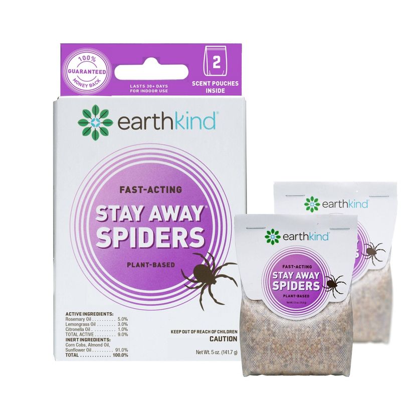 EarthKind Stay Away Spider Repellant - 2pk