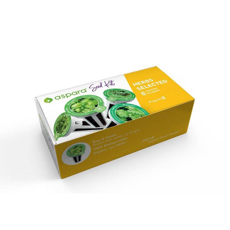 Aspara KLS0001 8 Capsule Seed Kit - Herb Selected