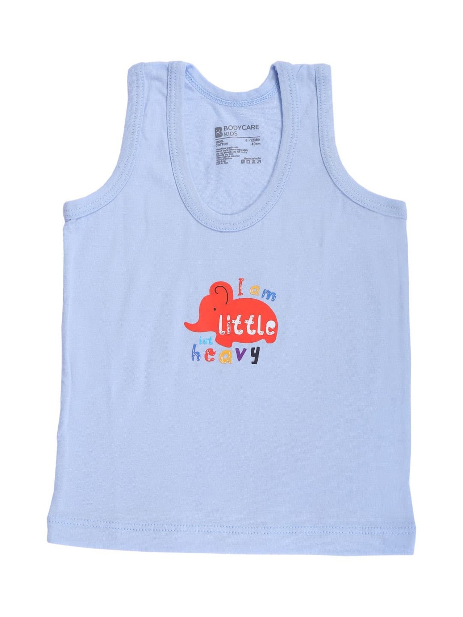 Bodycare Kids Assorted Printed Vests(Pack Of 6)
