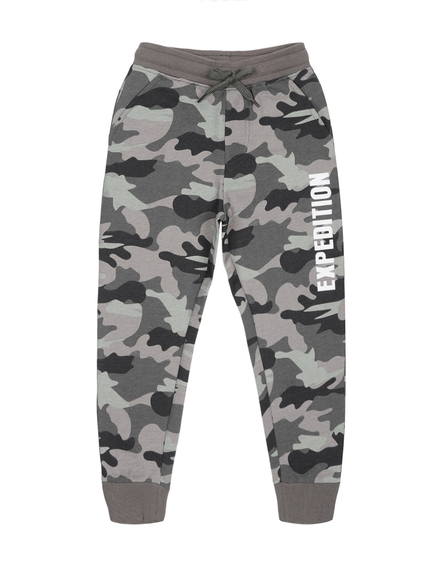 Plum Tree Boys Multicolor Camouflage Trackpants
