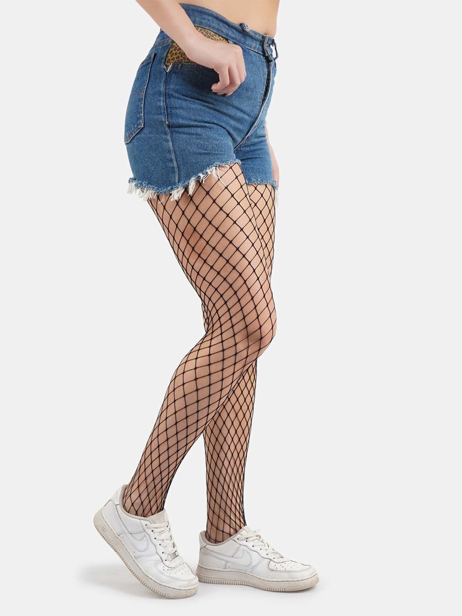 Secrets By ZeroKaata Black Plain Pantyhose Stockings - Pack Of 2