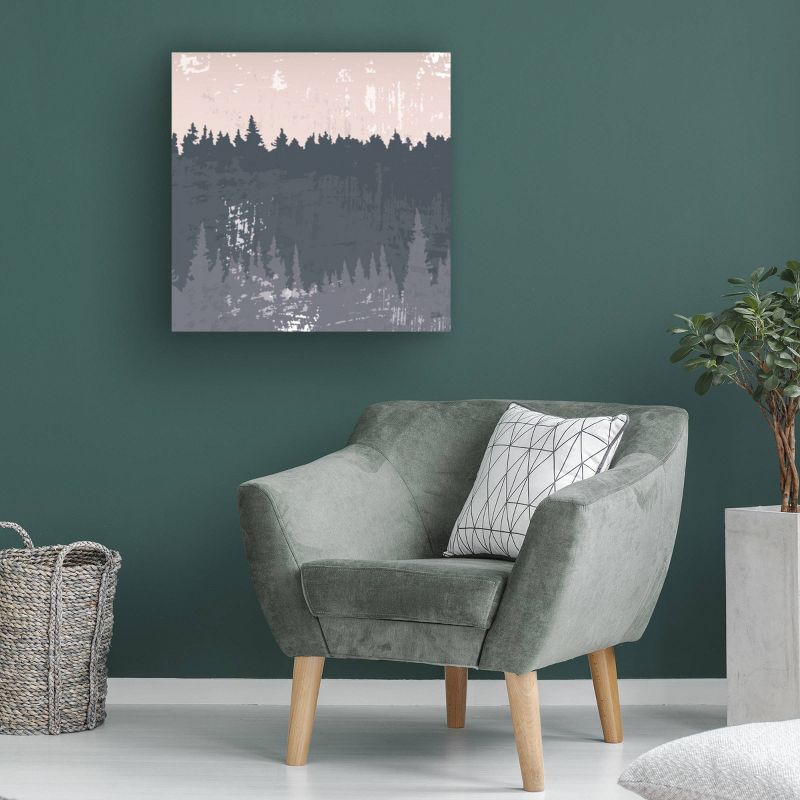 35" x 35" Melissa Averinos 'Evening Forest II' Unframed Wall Canvas - Trademark Fine Art