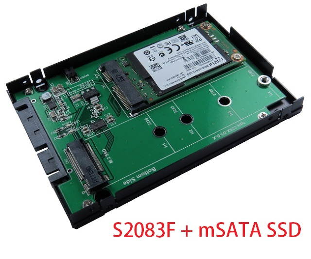 Innocard SATA III to M.2 & mSATA SSD Adapter with 2.5" Aluminum Housing