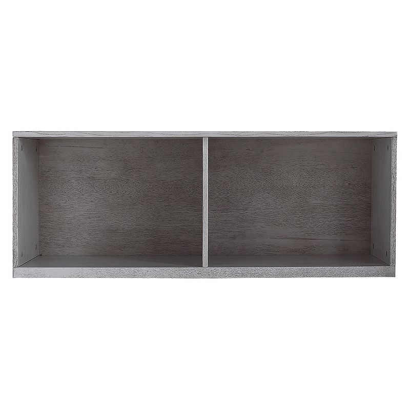 14" Cain Stackable Bookshelf Smoke Gray - Hives & Honey