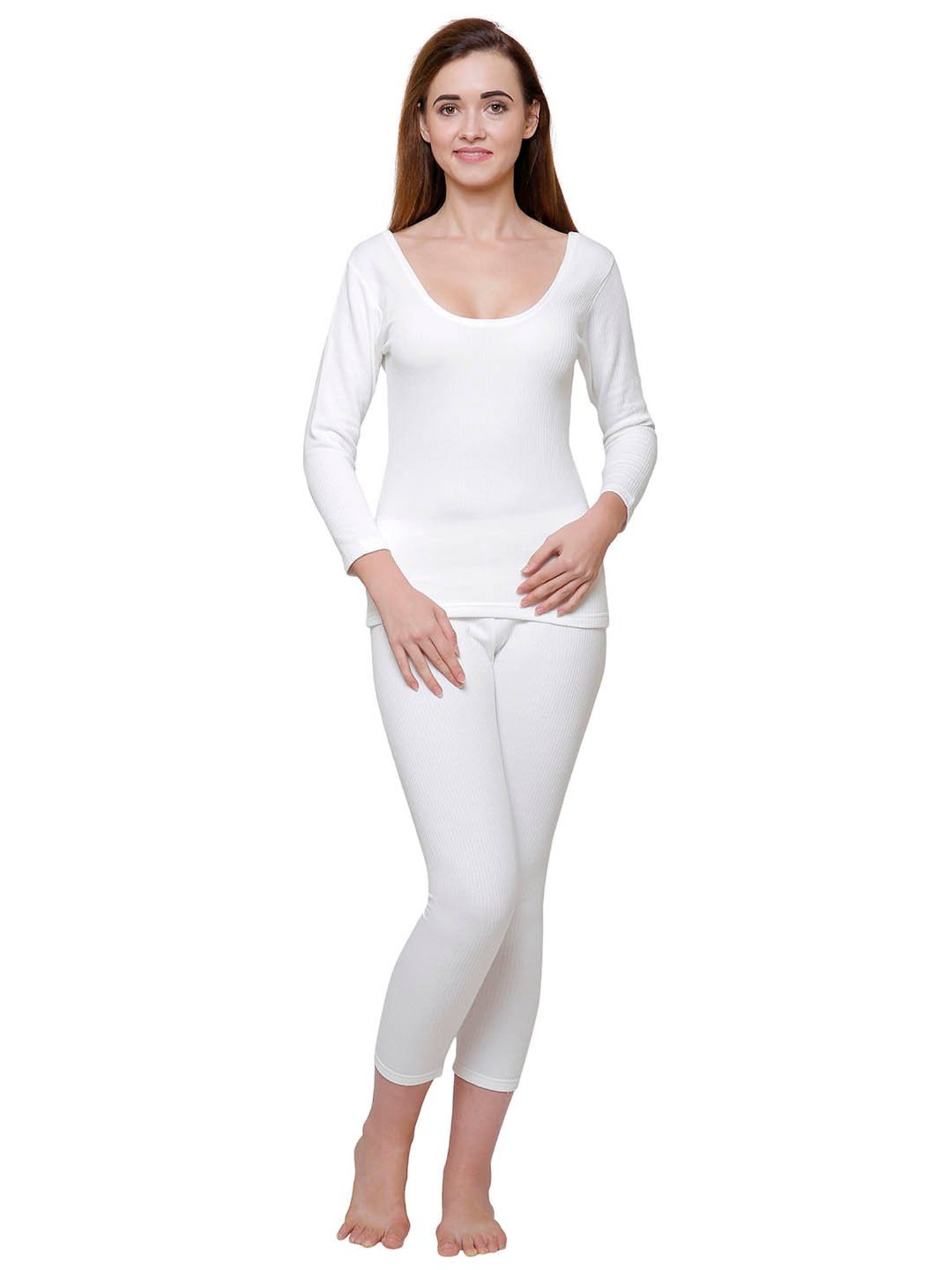 Bodycare Insider Off White Thermal Top