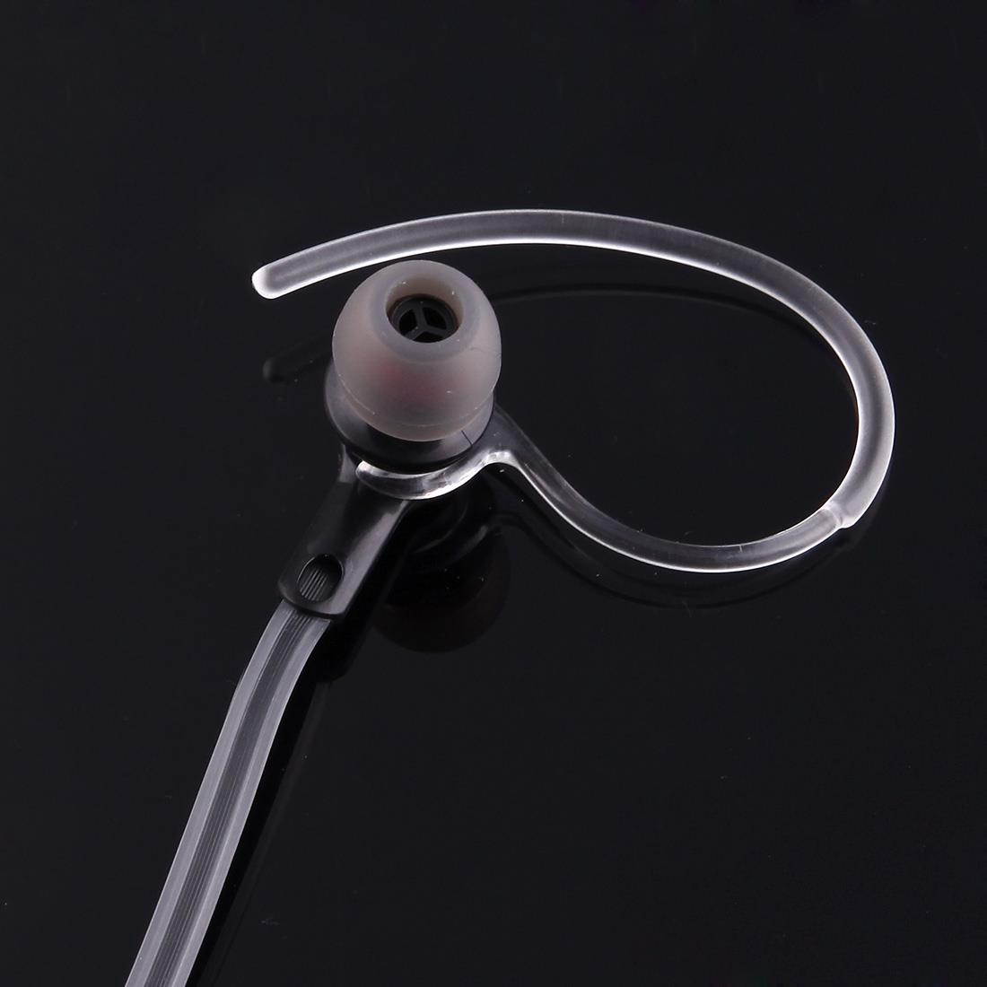 Perfume Ear Hanging Headset with Clip for Walkie Talkies, 3.5mm + 2.5mm Plug (Black)