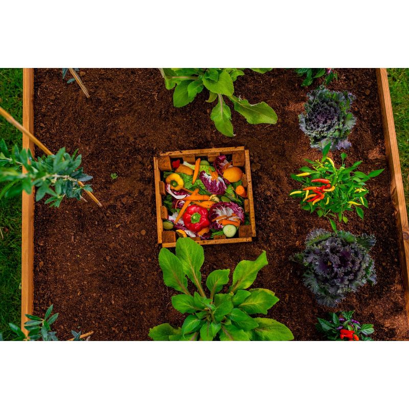 4'x4' Mezza Keyhole Square Garden Bed Planter - Vita