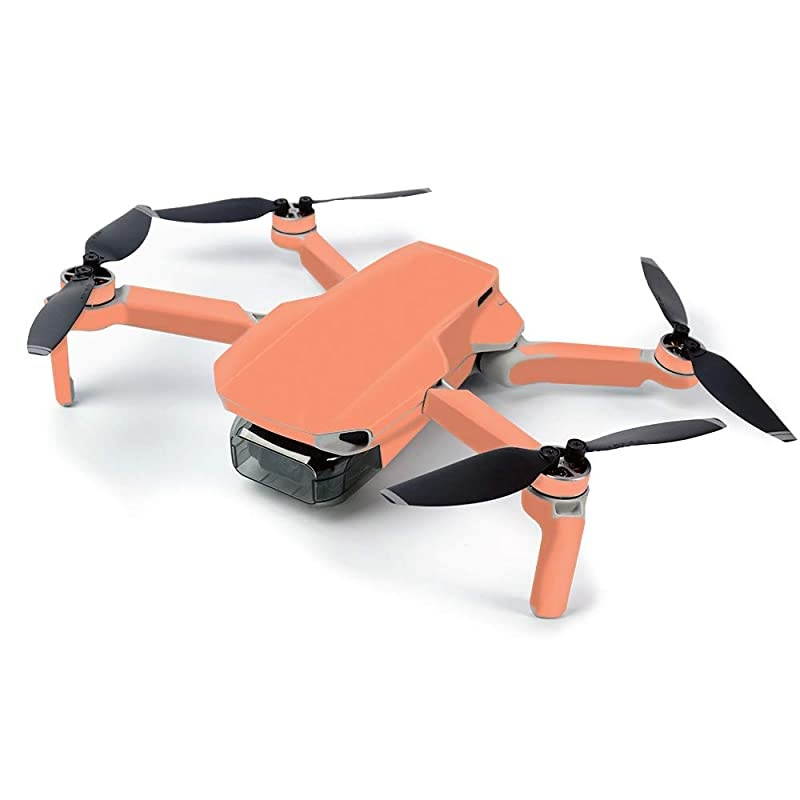 Skin for DJI Mavic Mini Portable Drone Quadcopter - Solid Peach | Protective, Durable, and Unique Vinyl Decal wrap Cover | Easy to Apply, Remove, and Change Styles | Made in The USA