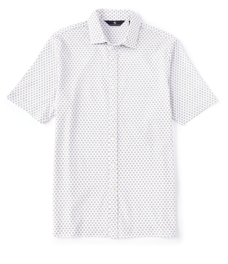 Hart Schaffner Marx Short Sleeve Circle Print Coatfront
