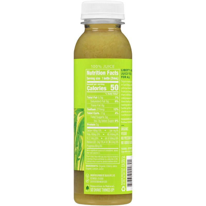 Suja Organic Cold-Pressed Celery Juice - 12 fl oz