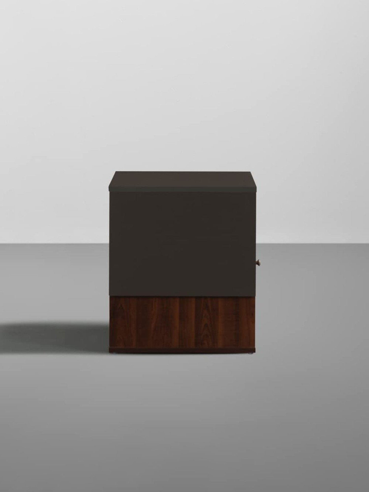 Sleepyhead Pal Dark Brown & Slate Grey Engineered Wood Bedside Table