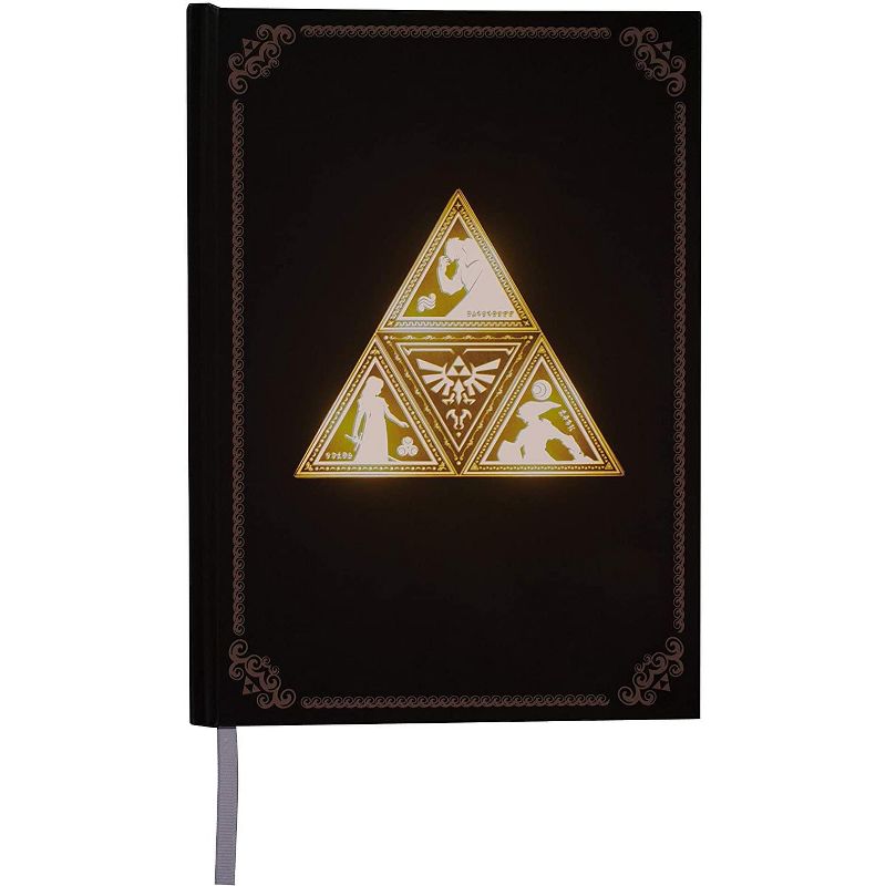 Paladone Products Ltd. The Legend of Zelda Triforce Light Up Notebook | 200 Pages