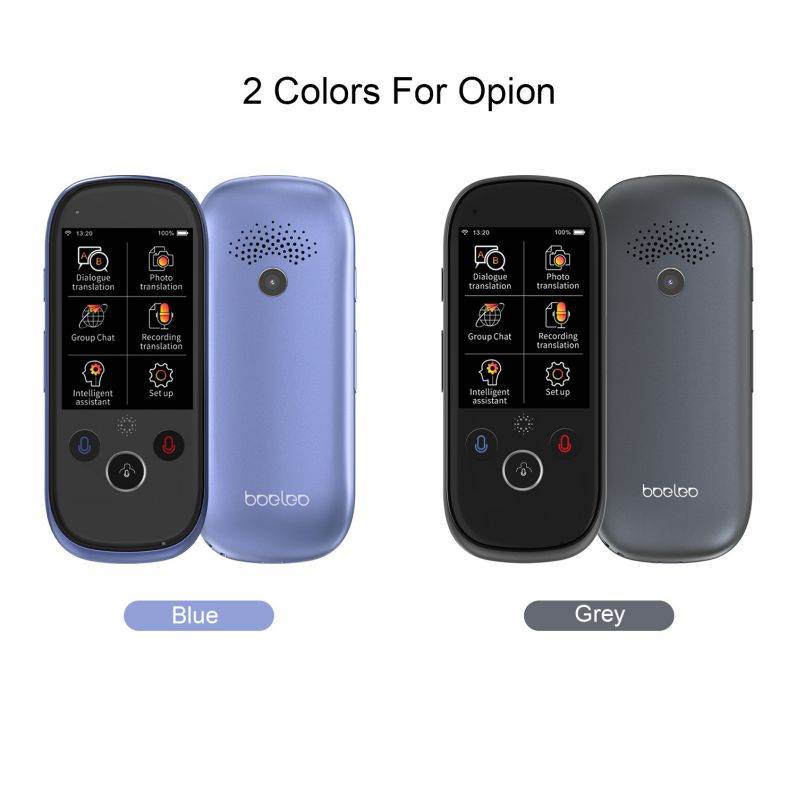 boeleo K1 Pro Smart Voice Translator Device with 2.4 Inch TouchScreen WiFi/Hotspot Connection/Offline Support 77 Languages Instant Two Way Translator Recording/Photo Camera Translation Portable for