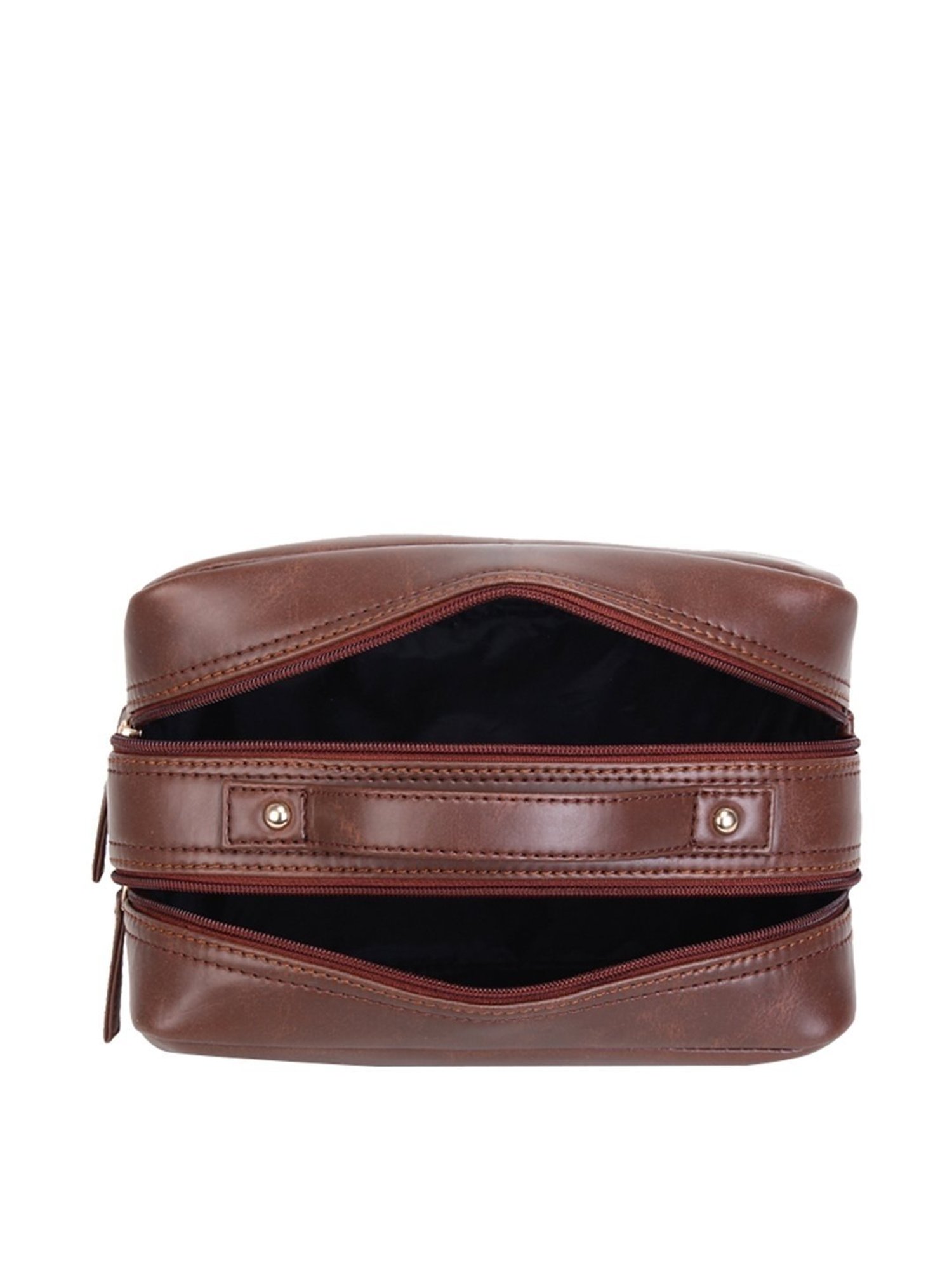 Yelloe Brown Casual Travel Pouch for Men