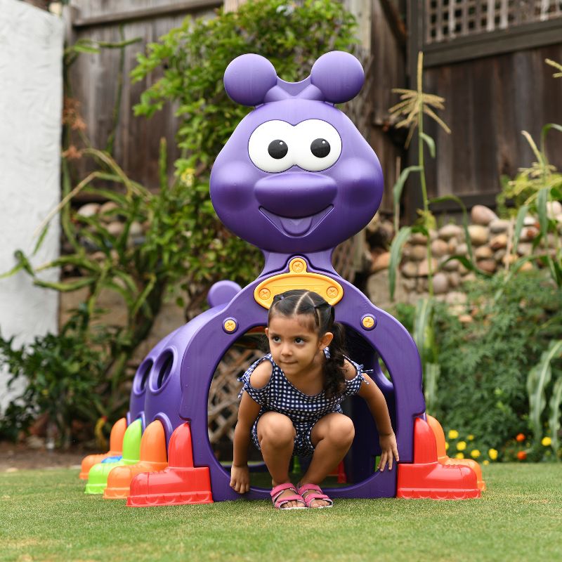 ECR4Kids Indoor/Outdoor Caterpillar Plastic Climbing Play Structure for Kids