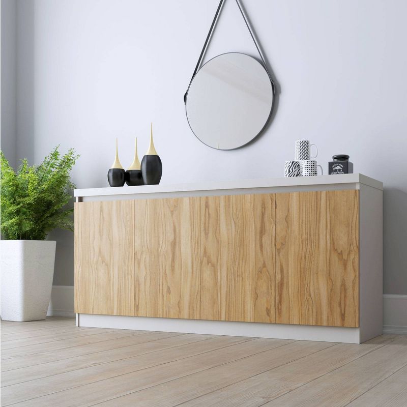 62.99" Viennese Sideboard Cinnamon/Off White - Manhattan Comfort