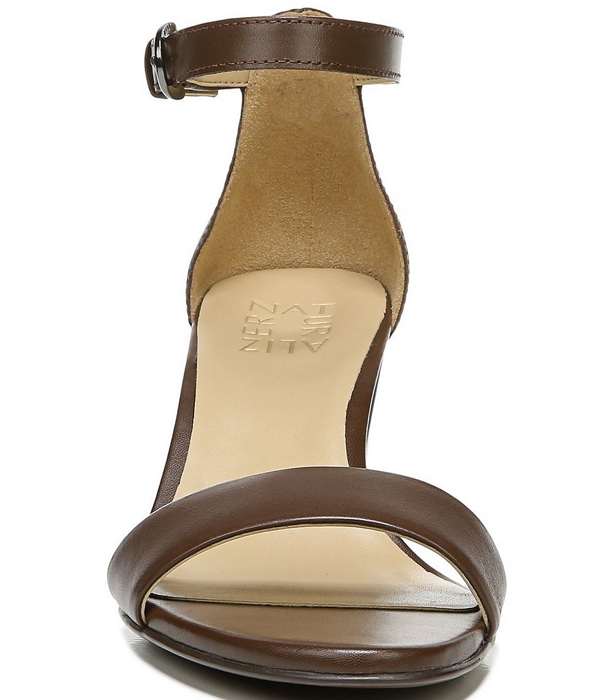 Naturalizer Vera True Colors Leather Ankle Strap Block Heel Dress Sandals