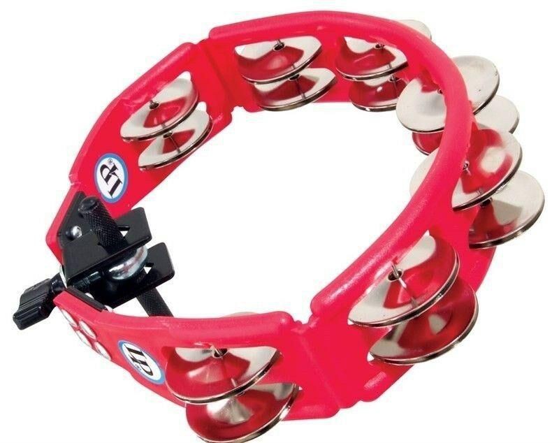 NEW - LP Latin Percussion LP161 Mountable Cyclops Tambourine - RED