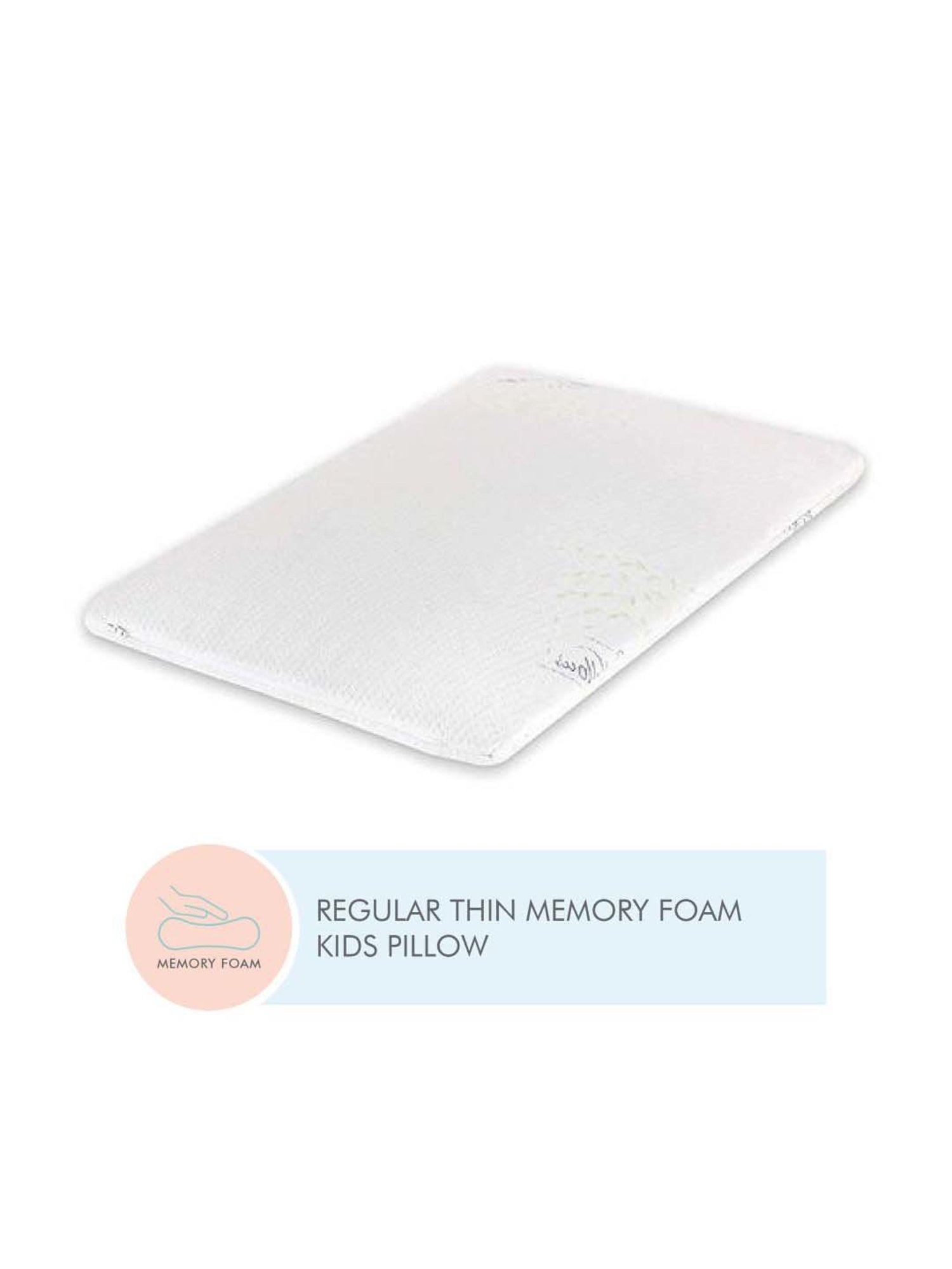 The White Willow White Slim Kids Pillow - Set of 1