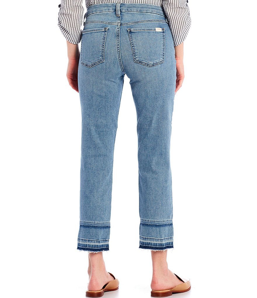 JEN7 by 7 for All Mankind Double Released Hem Ankle Straight Leg Jeans