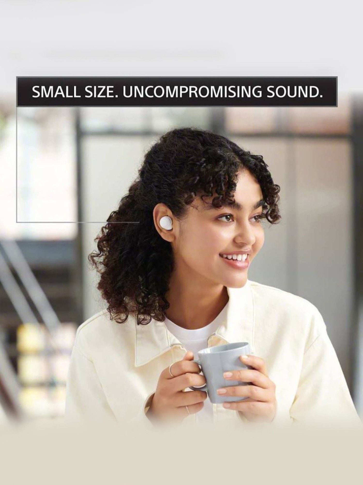 Sony WF-C500 True Wireless Bluetooth Earbuds with Mic (White)