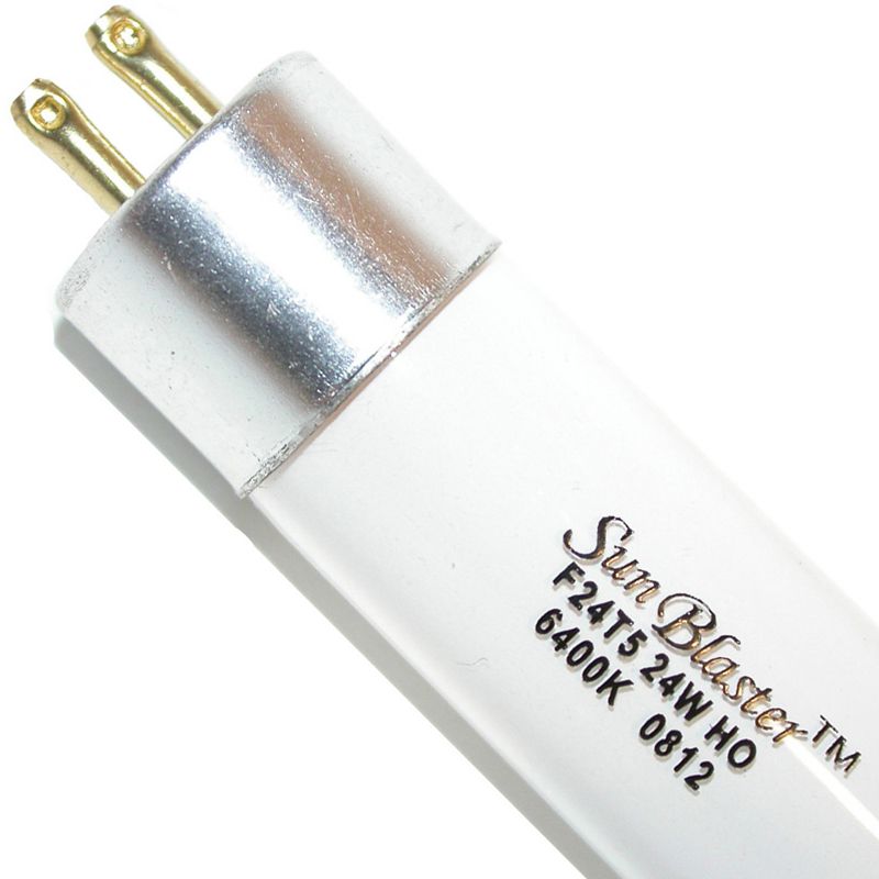 SunBlaster SL0900175 24W 6400K 2 Foot T5HO Hydoponic Grow System Photosynthesis Support Replacement Lamp Light for Indoor Plants and Gardening