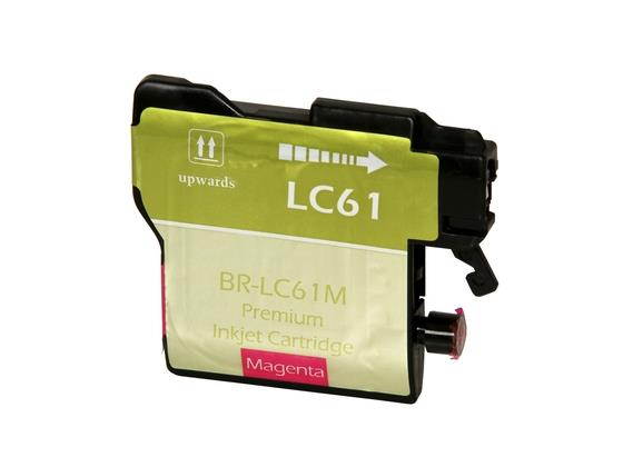Compatible Magenta Inkjet Cartridge for Brother LC61M DCP 165C / 385C / 585CW / J125 / MFC 250C / 255CW / 290C / 295CN / 490CW / 495CW / 5490CN / 5890CN / 5895CW / 6490CW / 6890CDW / 790CW / 795CW / 9