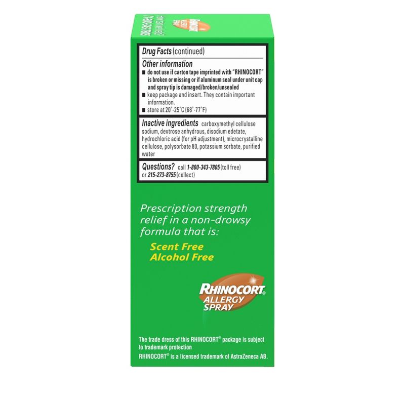 Rhinocort 24 Hour Allergy Relief Nasal Spray - Budesonide - 0.285 fl oz
