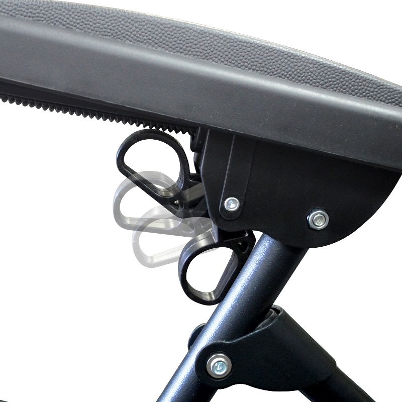 Copa Backpack Single Position Folding Aluminum Beach or Poolside Lounge Chair with Backpack Straps, Dark Blue