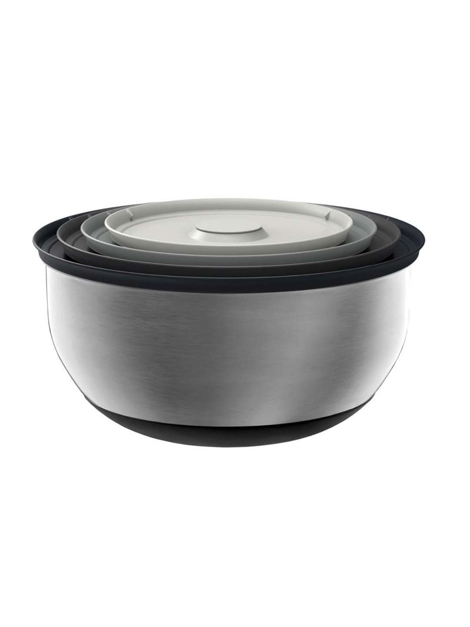 JOSEPH JOSEPH Silver Stainless Steel 28.5 cm Prep & Store Bowl - Set of 1