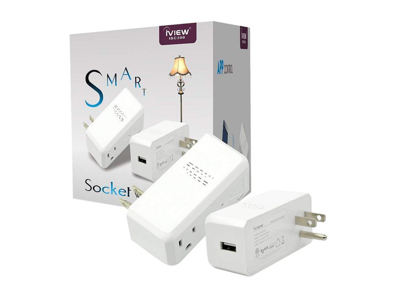 iVIEW ISC100 Smart Wi-Fi Socket Double Pack