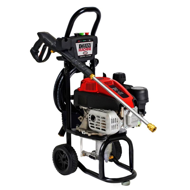 Simpson Clean Machine Steel Gas Powered Engine Pressure Washer With Wand, Black