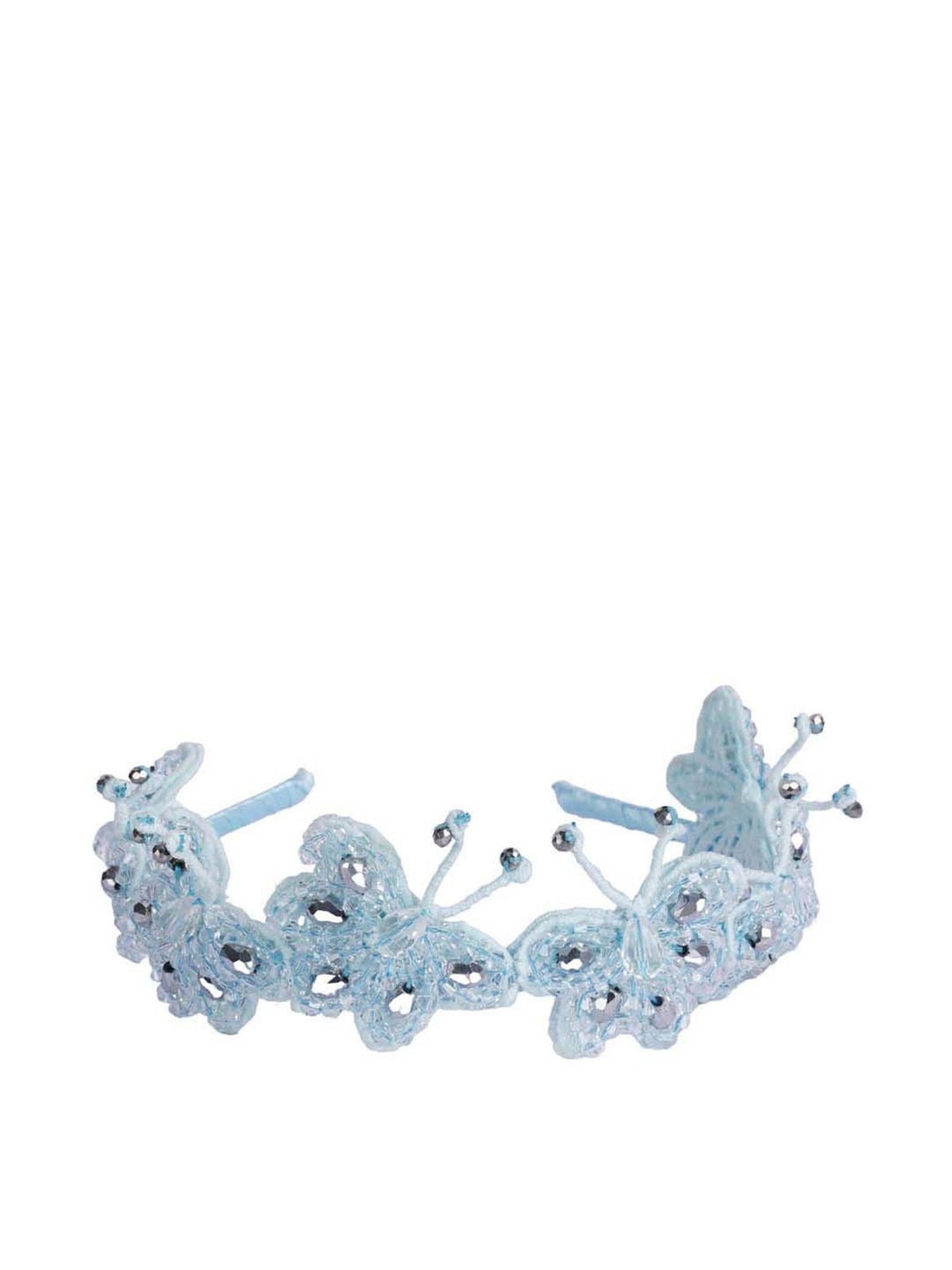 Choko Blue Embellished Hair Band