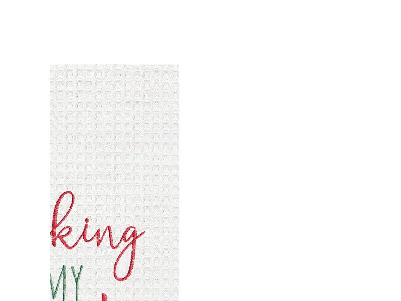 C&F Home Floral Garden Flour Sack Embroidered Cotton Kitchen Towel