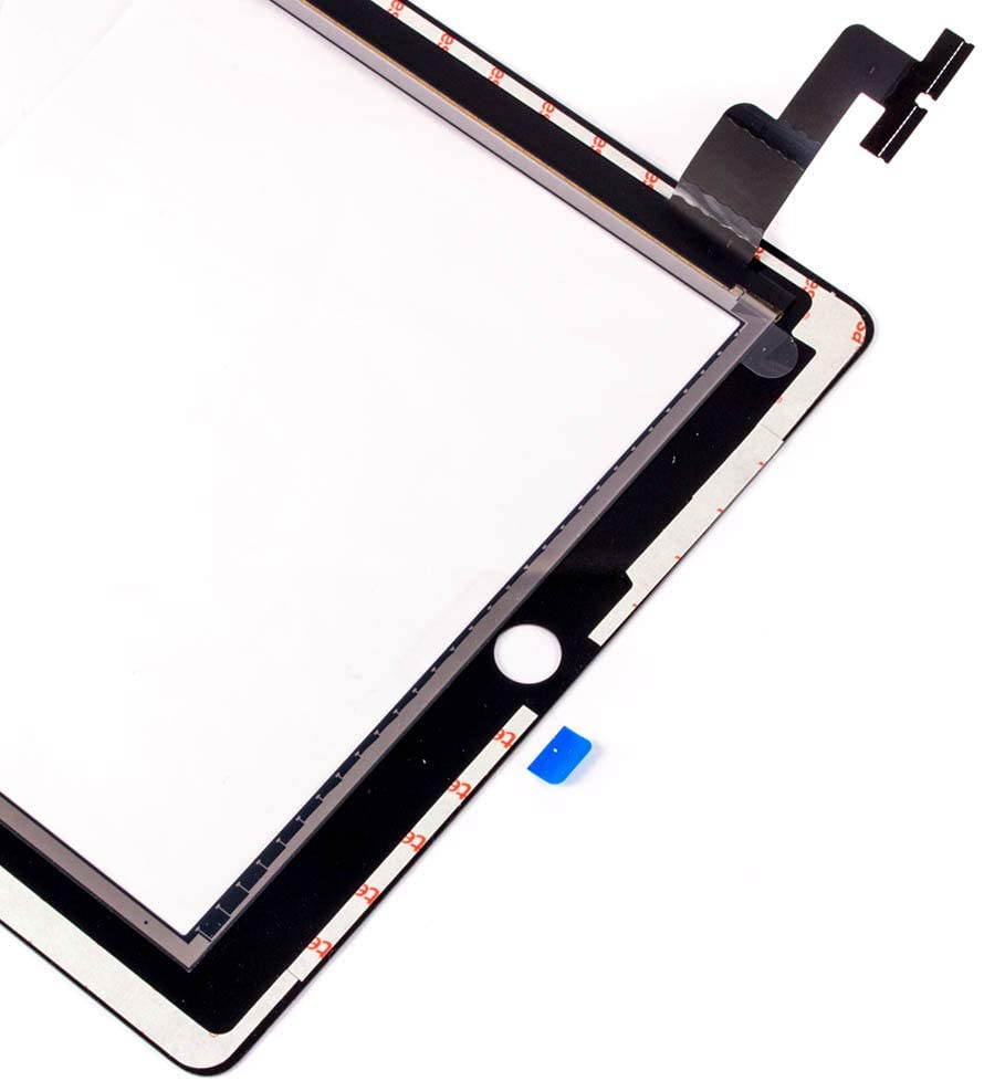 Group Vertical Replacement Touch Screen Digitizer Glass Lens Compatible with Apple iPad 2 (Black) (A1395, A1397, A1396)